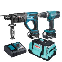 Makita DLX2025T 18v 2 x 5.0Ah LXT Combi SDS Hammer Drill Twin Kit £319.95